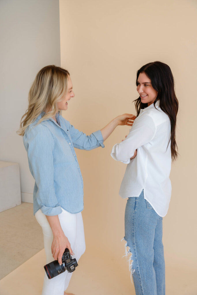 Behind the scenes of a brand photography session with Sacramento photographer Nicole Hodgson