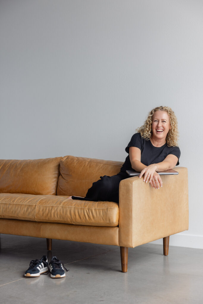 Professional brand portraits taken indoors by Modesto brand photographer