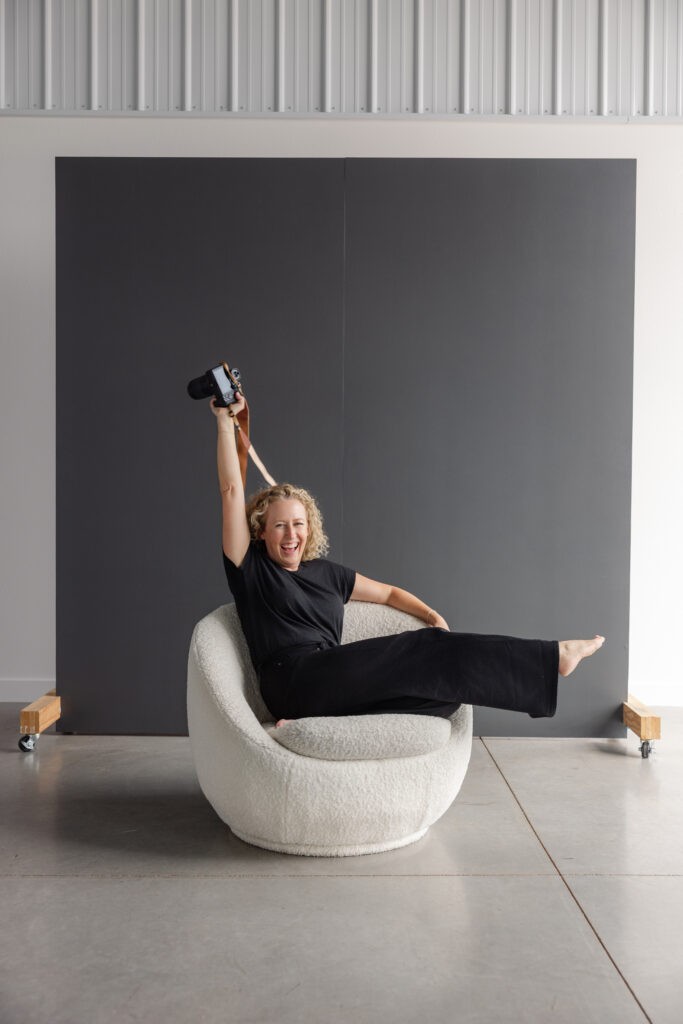 Professional brand portraits taken indoors by Modesto brand photographer