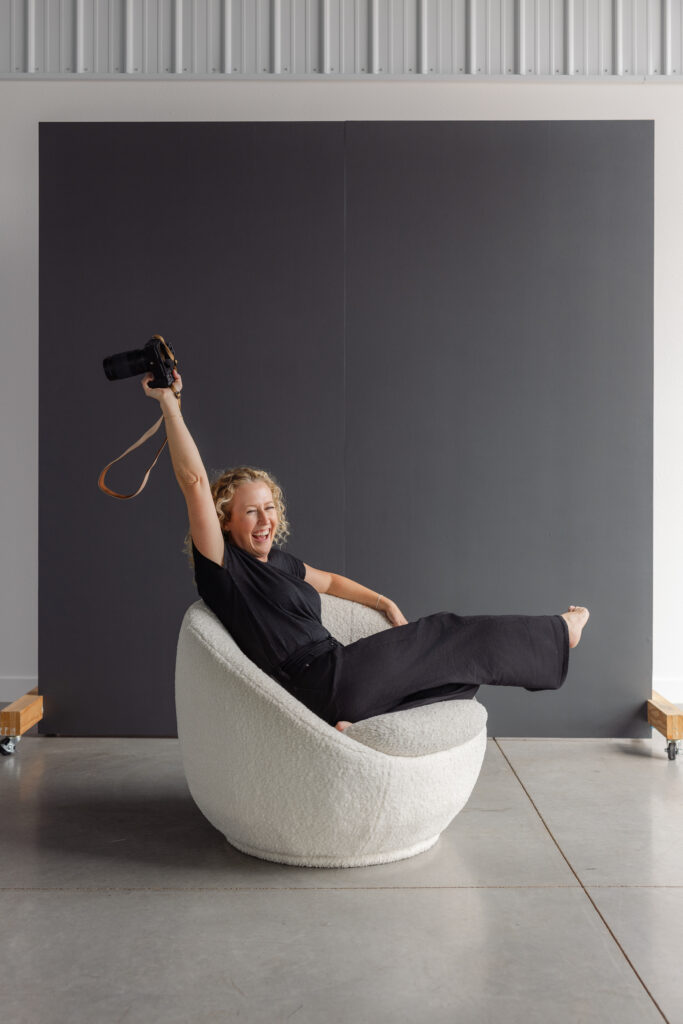 Professional brand portraits taken indoors by Modesto brand photographer