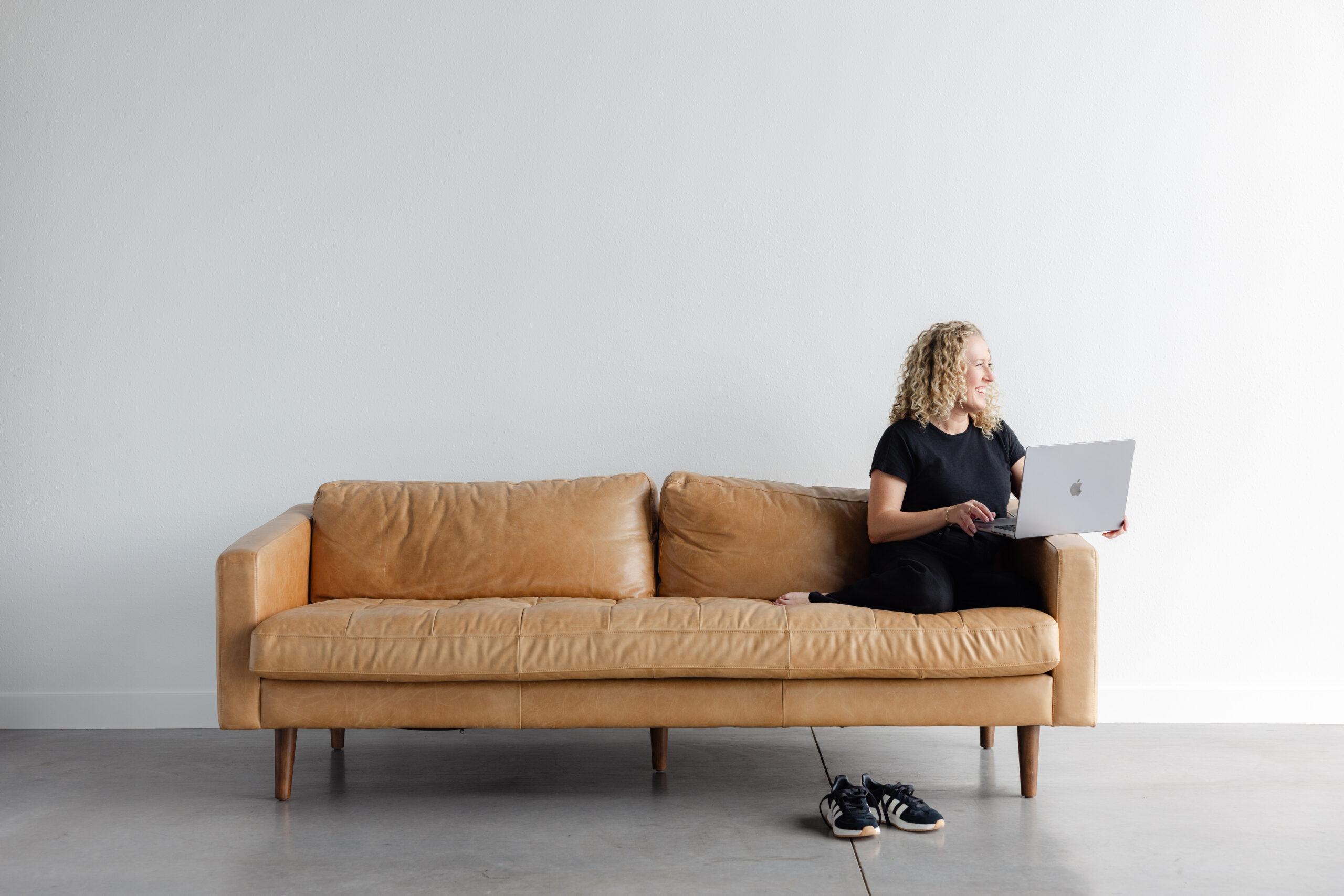 Professional brand portraits taken indoors by Modesto brand photographer
