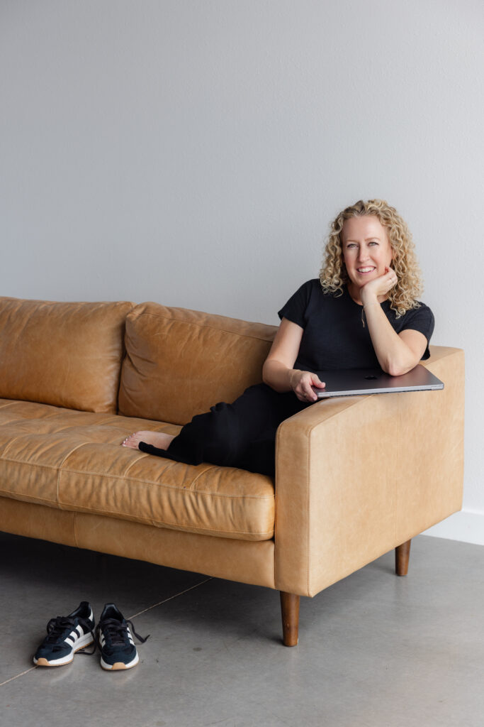 Professional brand portraits taken indoors by Modesto brand photographer